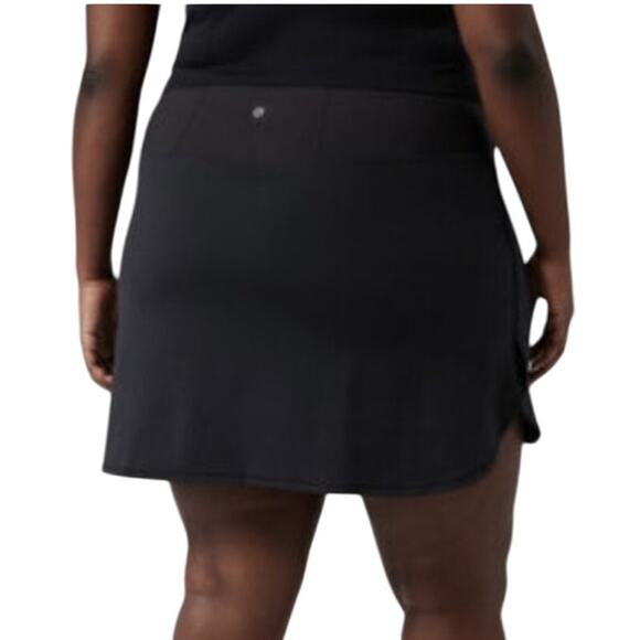 Athleta Fairway Golf Skirt Black Women's Size 2X New Without Tags Condition - Picture 2 of 9